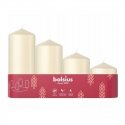 Bolsius Adventes Ziemassvētku Sveces 4gab 60x48mm Cream Bolsius Adventes Ziemassvētku Sveces 4gab 60x48mm Cream