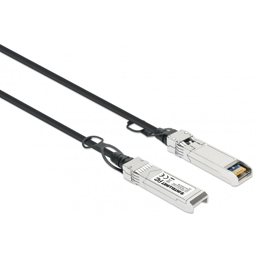 Intellinet 508438 „InfiniBand“ arba pluoštinis optinis kabelis 3 m SFP+ Juoda, Sidabras – 2