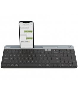Logitech 920-009274 klaviatuur Universaalne RF juhtmeta ühendus + Bluetooth QWERTY Põhjamaad Grafiit