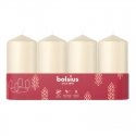 Bolsius Cilindra Sveces 4gab 100x48mm Cream