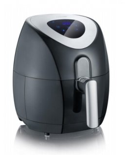 Severin 2430 Vienas 3,2 L Autonominės 1500 W Karšto oro gruzdintuvė Juoda, Nerūdijančiojo plieno