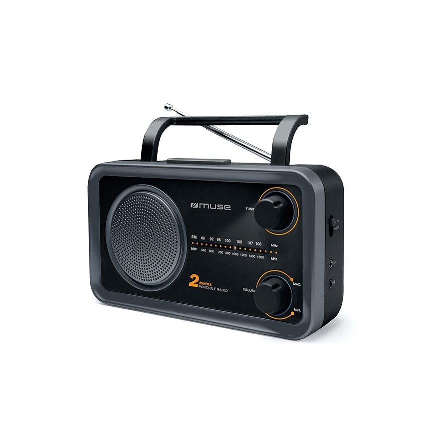 Muse M-06DS radio Portable Analog Black, Grey