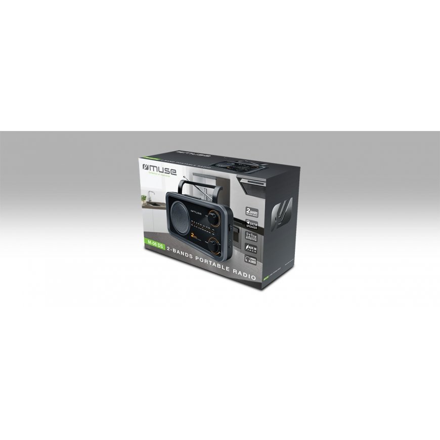 Muse M-06DS radio Kannettava Analoginen musta, Harmaa – 4