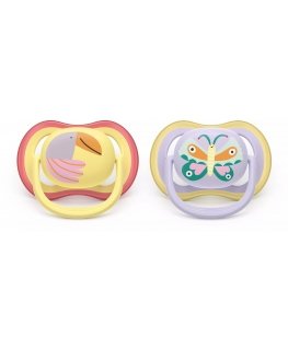 Philips AVENT SCF087/04 соска-пустышка Классическая соска-пустышка Ортодонтический Силиконовый Разноцветный