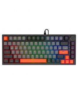 Savio ASTRAL BLACK JADE 3 COLOURS klaviatuur Mängimine USB QWERTY US rahvusvaheline Must