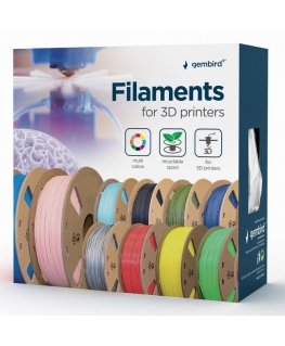Gembird 3DP-PLA+1.75-02-R 3D printēšanas materiāls Polipienskābe (PLA) Sarkans 1 kg