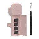 Sunnylife protective case with strap and lanyard for Osmo Pocket 3 (pink) Sunnylife protective case with strap and lanyard for Osmo Pocket 3 (pink)