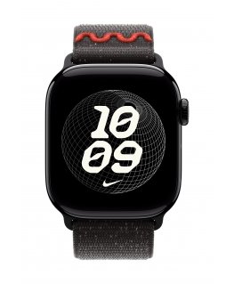 Apple Nike Sport Loop Ремешок Черный Нейлон, Переработанный полиэстер, Спандекс