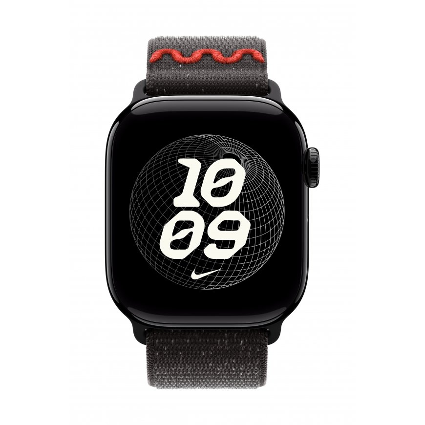 Apple Nike Sport Loop Bänd Must Nailon, Taaskasutatud polüester, Spandex