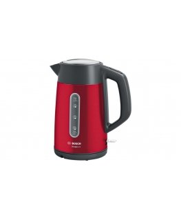 Bosch TWK4P434 vedenkeitin 1,7 L 2400 W musta, Punainen
