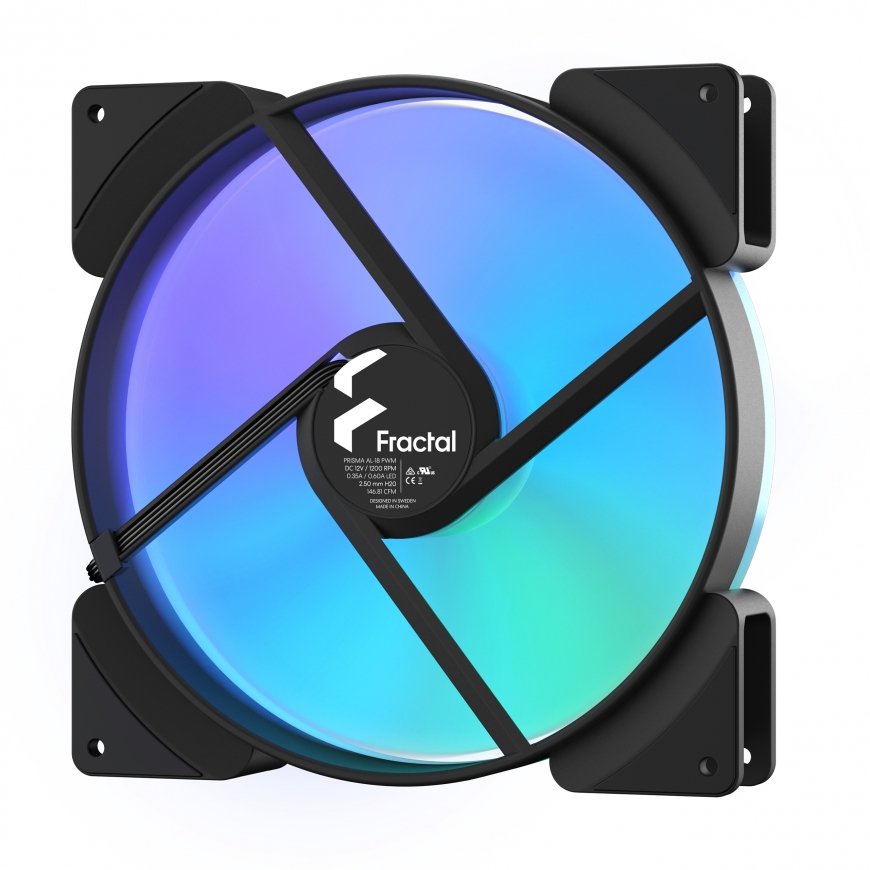 Fractal Design Prisma AL-18 PWM Arvuti korpus Ventilaator 18 cm Must, Valge 1 tk – 4