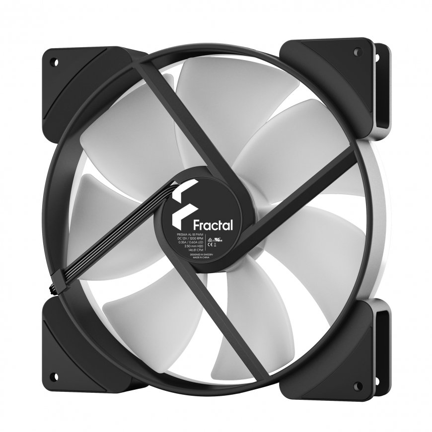 Fractal Design Prisma AL-18 PWM Computer case Fan 18 cm Black, White 1 pc(s) – 5