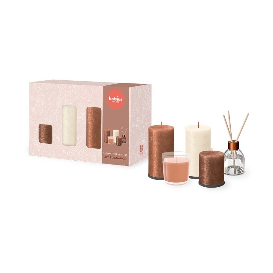 Bolsius Cozy Hideaway Gift Set Apple Cinnamon – 2