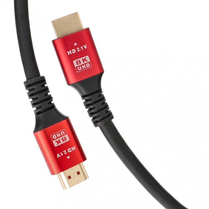 HDMI 2.1 Cable 8K 60Hz / 4K 120Hz – Ultra High Speed, HDR, eARC, VRR, 48Gbps 1 m black