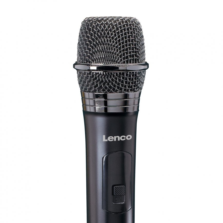 Lenco MCW-011BK mikrofonas Juoda Scenos / pasirodymų mikrofonas – 2