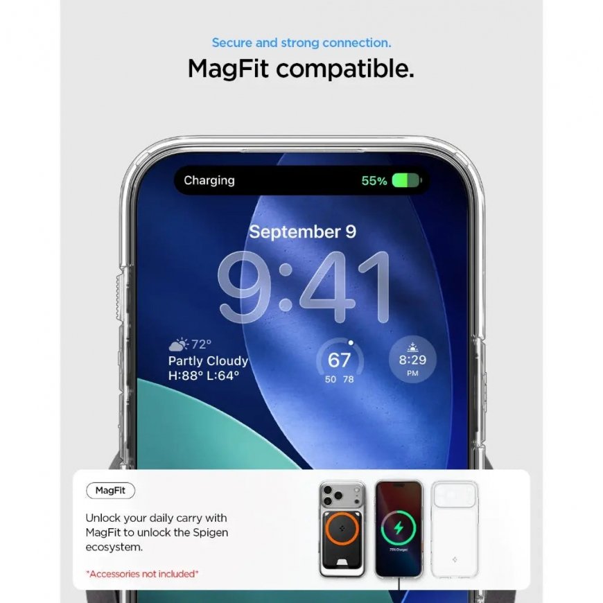 Spigen Ultra Hybrid T (MagFit) mobilo telefonu apvalks 16 cm (6.3") Aploksne Melns – 5