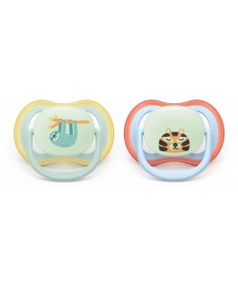 Philips AVENT SCF376/24 соска-пустышка Классическая соска-пустышка Ортодонтический Силиконовый Разноцветный