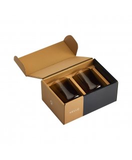 Fellow - set of two glass Pirch Cappuccino 190 ml - Amber