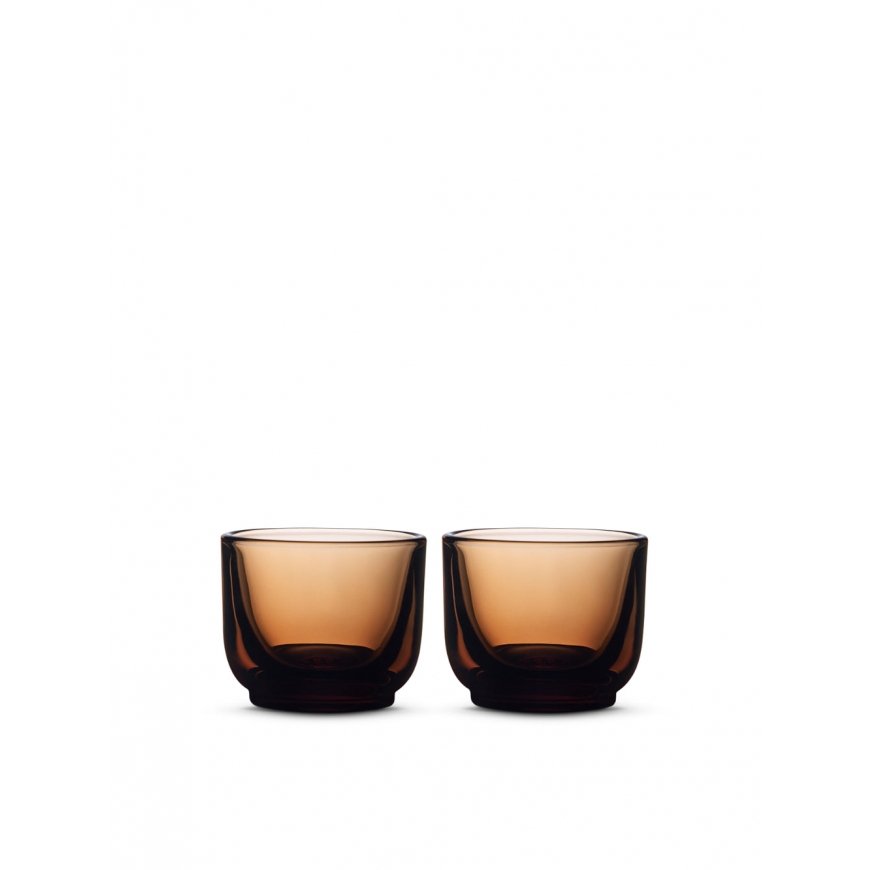 Fellow - set of two glass Pirch Cappuccino 190 ml - Amber – 2