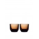 Fellow - set of two glass Pirch Cappuccino 190 ml - Amber Fellow - set of two glass Pirch Cappuccino 190 ml - Amber