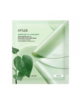 Восстанавливающая маска для лица Anua Heartleaf 70+Hyaluron Soothing Collagen Mask 38 г 4 шт.