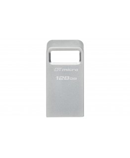 Kingston Technology DataTraveler Micro USB-välkmälu 128 GB USB tüüp A 3.2 Gen 1 (3.1 Gen 1) Hõbe