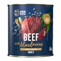 John Dog BERRY Suaugusiųjų jautiena su mėlynėmis 800 g John Dog BERRY Suaugusiųjų jautiena su mėlynėmis 800 g