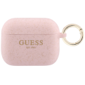 Guess silikonīgs mirdzošs gredzenu vāciņš „AirPods Pro 3“, rozā krāsā Guess silikonīgs mirdzošs gredzenu vāciņš „AirPods Pro 3“, rozā krāsā