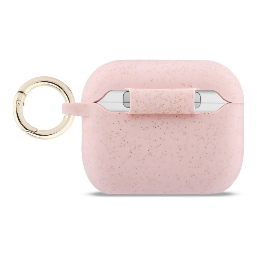 Guess silikoonist säraž glitter ringi kate „AirPods Pro 3“, roosa – 2