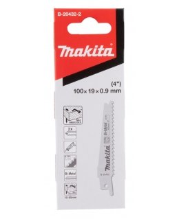 Makita BiM Band Saw Blades 100x0.9mm (6tpi), 2 Pieces, for Metal, Wood, Wood with Nails B-20432-2