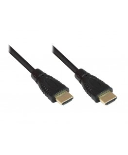 Alcasa 2m 2xHDMI HDMI kabelis HDMI A tipo (standartinis) Juoda