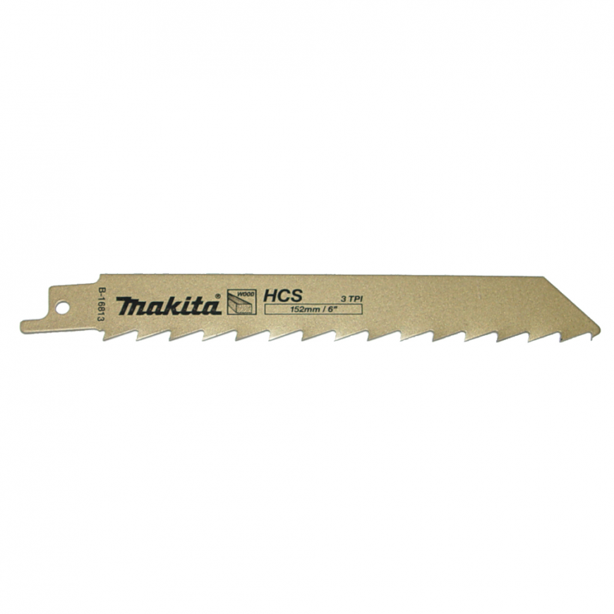 Makita Tiesinio pjūklo saega HCS 152x1,25mm (3tpi), 5tk, Puidule B-16813 – 2