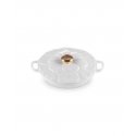 Le Creuset Gourmet-Profitopf Blume 26 cm balta