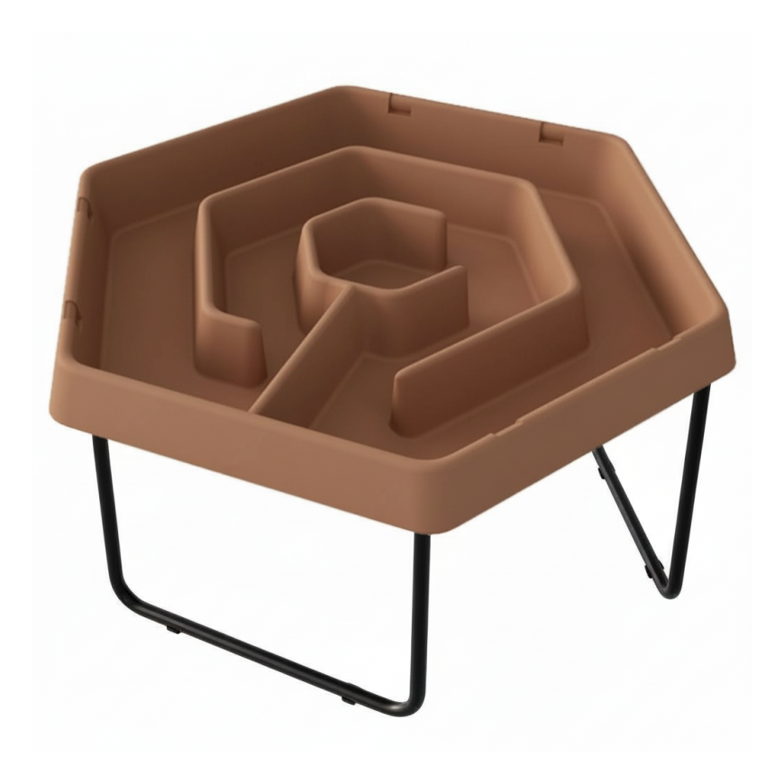 MASTERKIDZ Hexagonal Sand and Water Play Table Labyrinth Adjustable Height