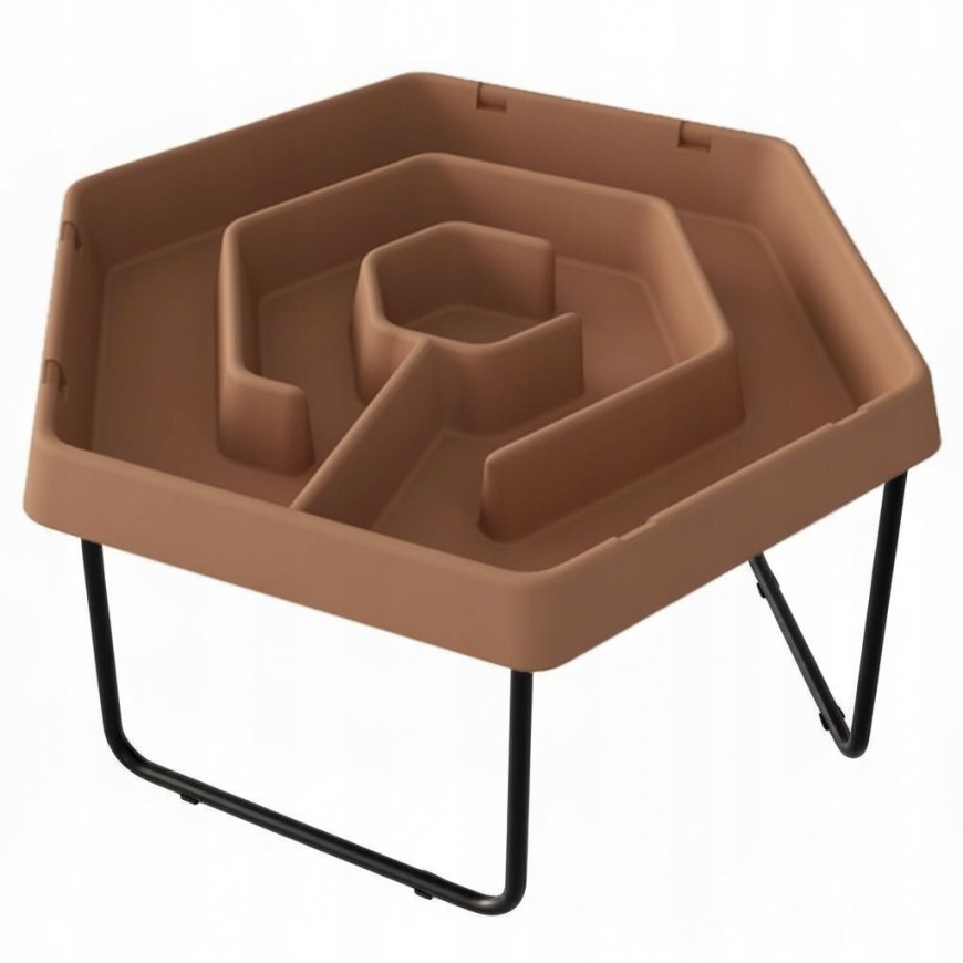 MASTERKIDZ Hexagonal Sand and Water Play Table Labyrinth Adjustable Height – 2