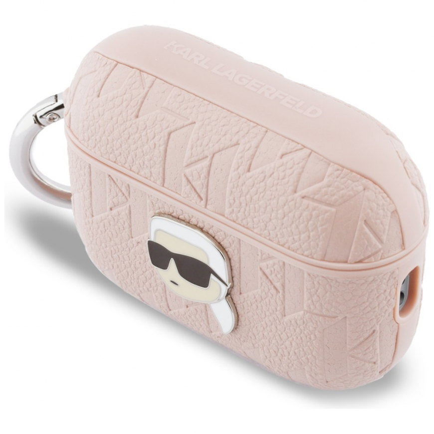 Case Karl Lagerfeld Monogram Karl Head for AirPods Pro 3 pink – 3