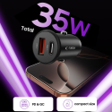 Tech-Protect CC02 35W Car Charger 2-Port USB-C | USB-A - Black Tech-Protect CC02 35W Car Charger 2-Port USB-C | USB-A - Black