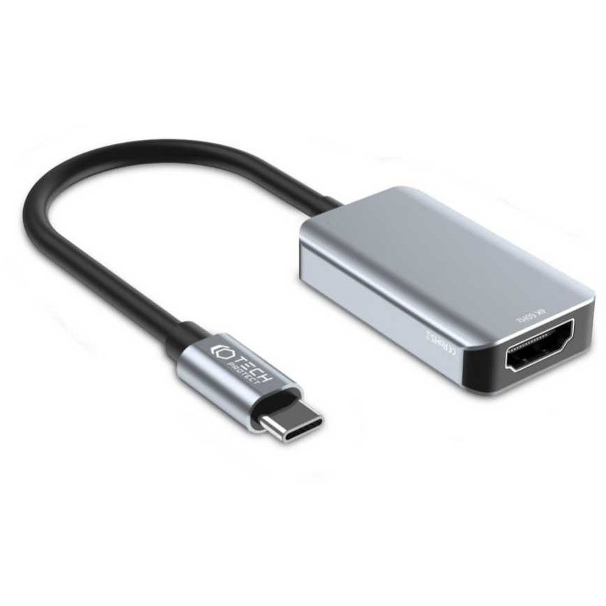 „Tech-Protect UltraBoost“ USB-C (m) / HDMI (n) 4K 60 Hz -adapteri – musta