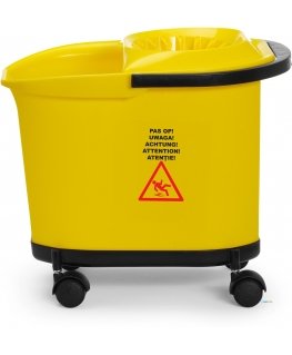 Hendi Floor Mop Bucket with Wringer and Wheels, 16 l