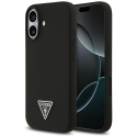 Guess Silicone Triangle Logo MagSafe Case for iPhone 17 - Black