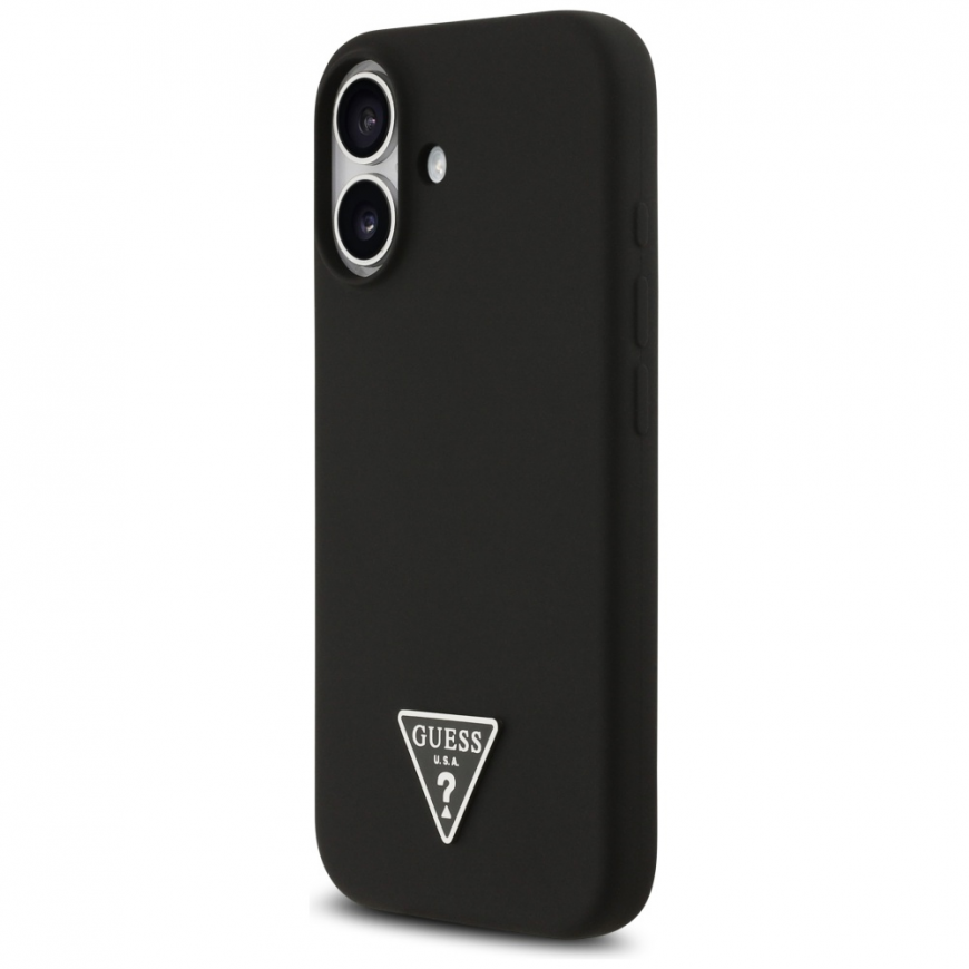 Guess Silicone Triangle Logo MagSafe Case for iPhone 17 - Black – 2