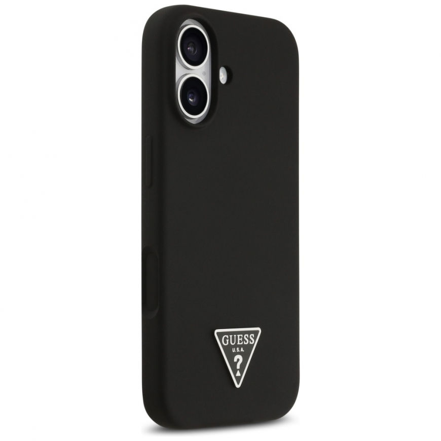 Guess Silicone Triangle Logo MagSafe Case for iPhone 17 - Black – 4