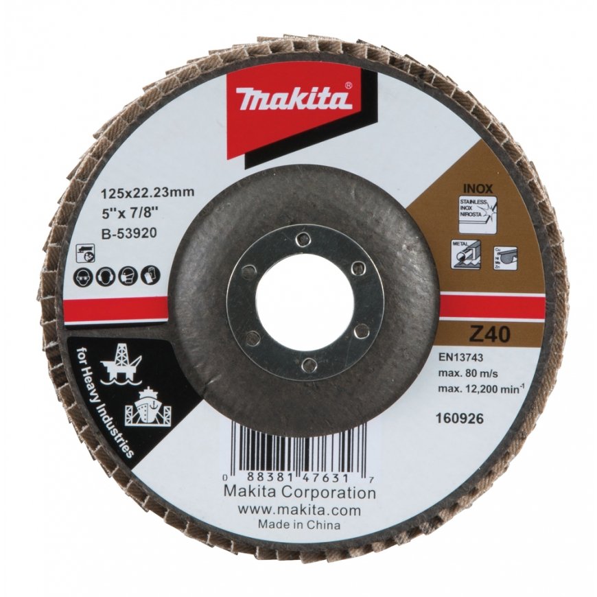 Makita B-53920 Lapeliniai diskai 125MM K40