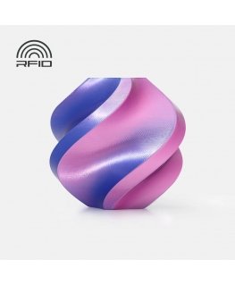 Bambu Lab PLA Silk Dual Color пластик 1.75mm 1kg - в комплекте с многоразовой катушкой - Neon City