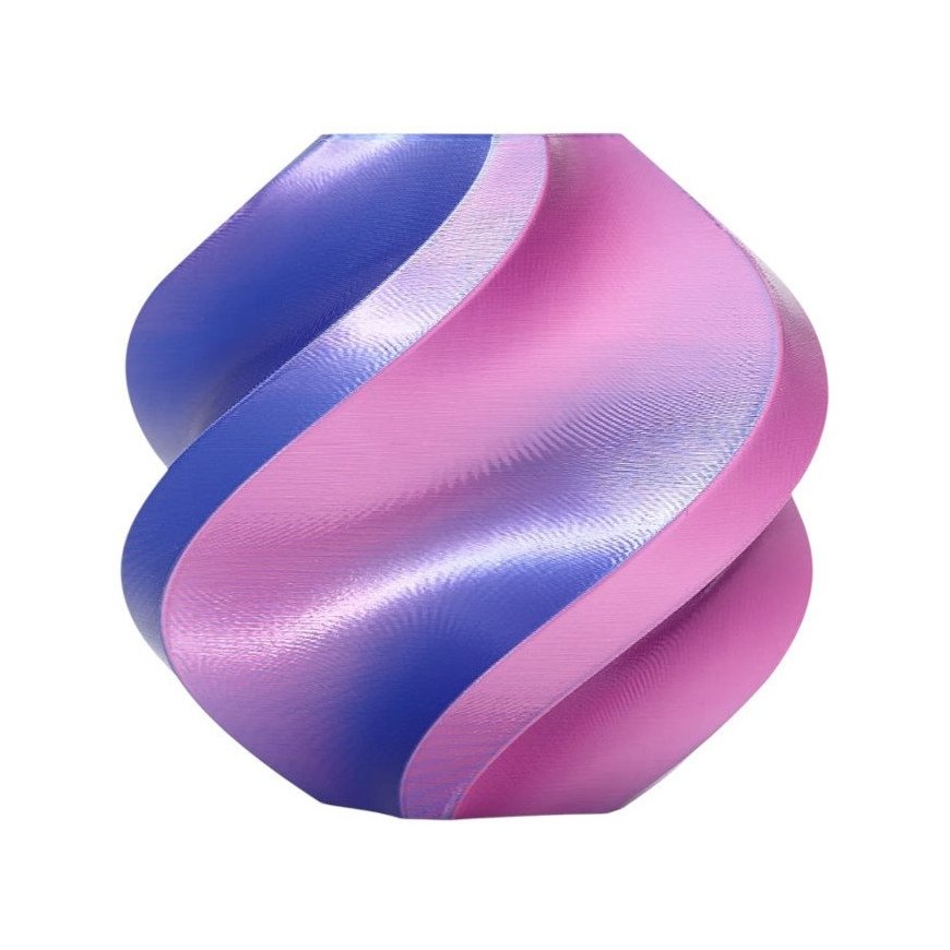 Bambu Lab PLA Silk kahekordne värv plastikas 1,75 mm 1 kg - komplektis taaskasutatav rull - Neon City – 2