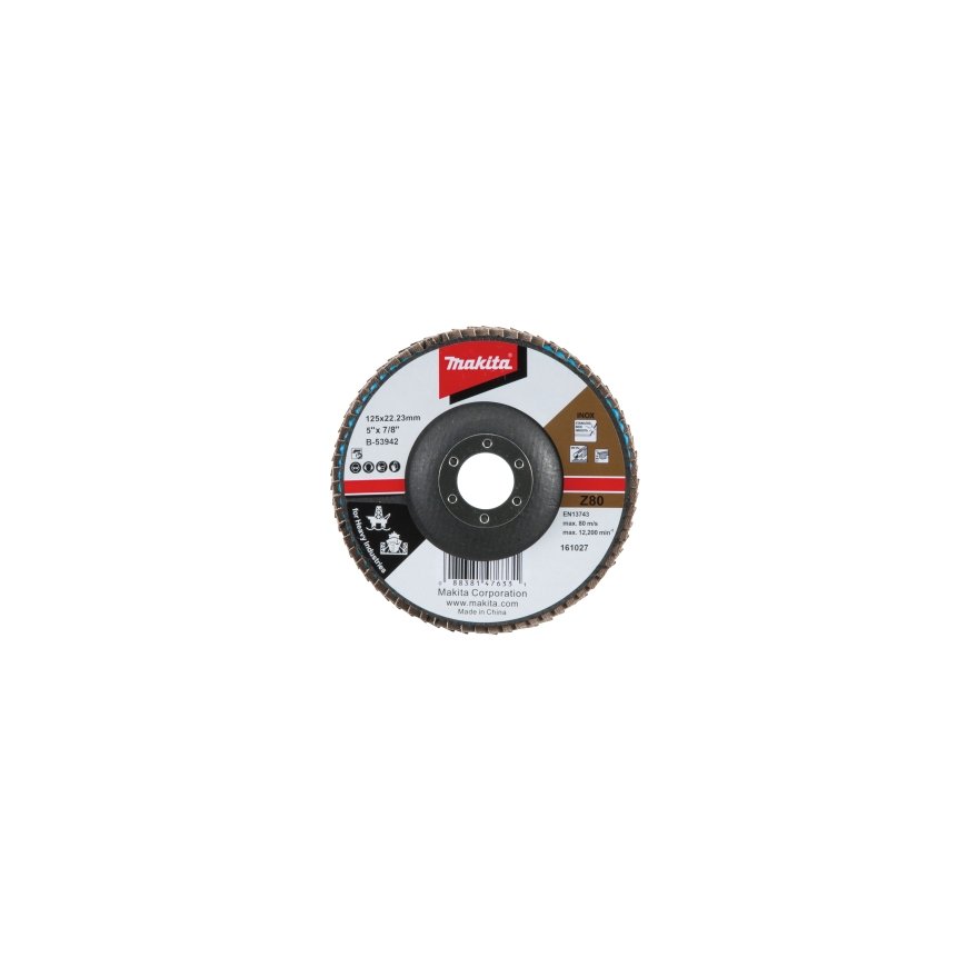 Ленточные диски Makita 125MM K80 для металла, RST HEAVY DUTY B-53942 – 2