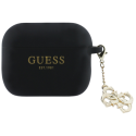 Guess Silikonis 4G "Charm" vāciņš, kas paredzēts "AirPods Pro 3", melns Guess Silikonis 4G "Charm" vāciņš, kas paredzēts "AirPods Pro 3", melns