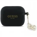 Guess Silicone 4G "Charm" Case for AirPods Pro 3, Black