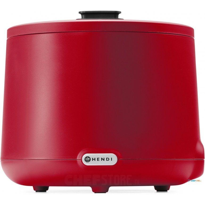Hendi Sähkölämmitettu keittoastia UNIQ 35-85 C 8 l 500 W - punainen – 2