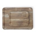 Amer Box Rectangular Non-Slip Serving Tray 240x340 mm - Light Wood